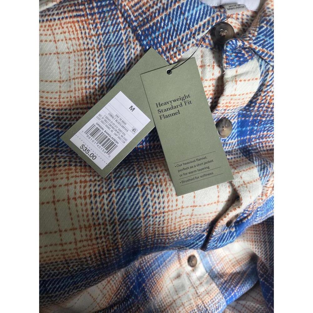 Goodfellow & Co Men's Heavyweight Standard Fit Flannel Shirt, Medium - Picture 5 of 5